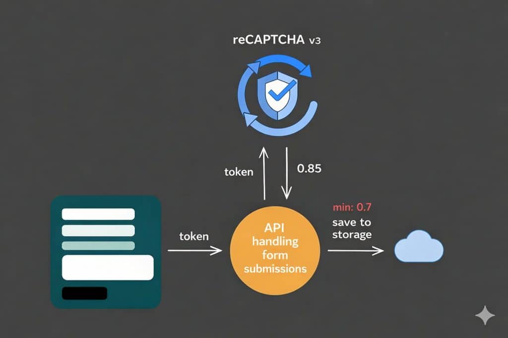 Stop Bots with reCAPTCHA v3: Why Passive Scoring Isn’t Enough 20260130 1042 Image Generation remix 01kg6ce42afcf97akccy7s2zvg compressed