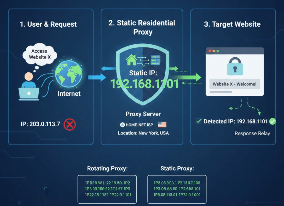 What Is a Static Residential Proxy? 屏幕截图 2025 12 22 173430