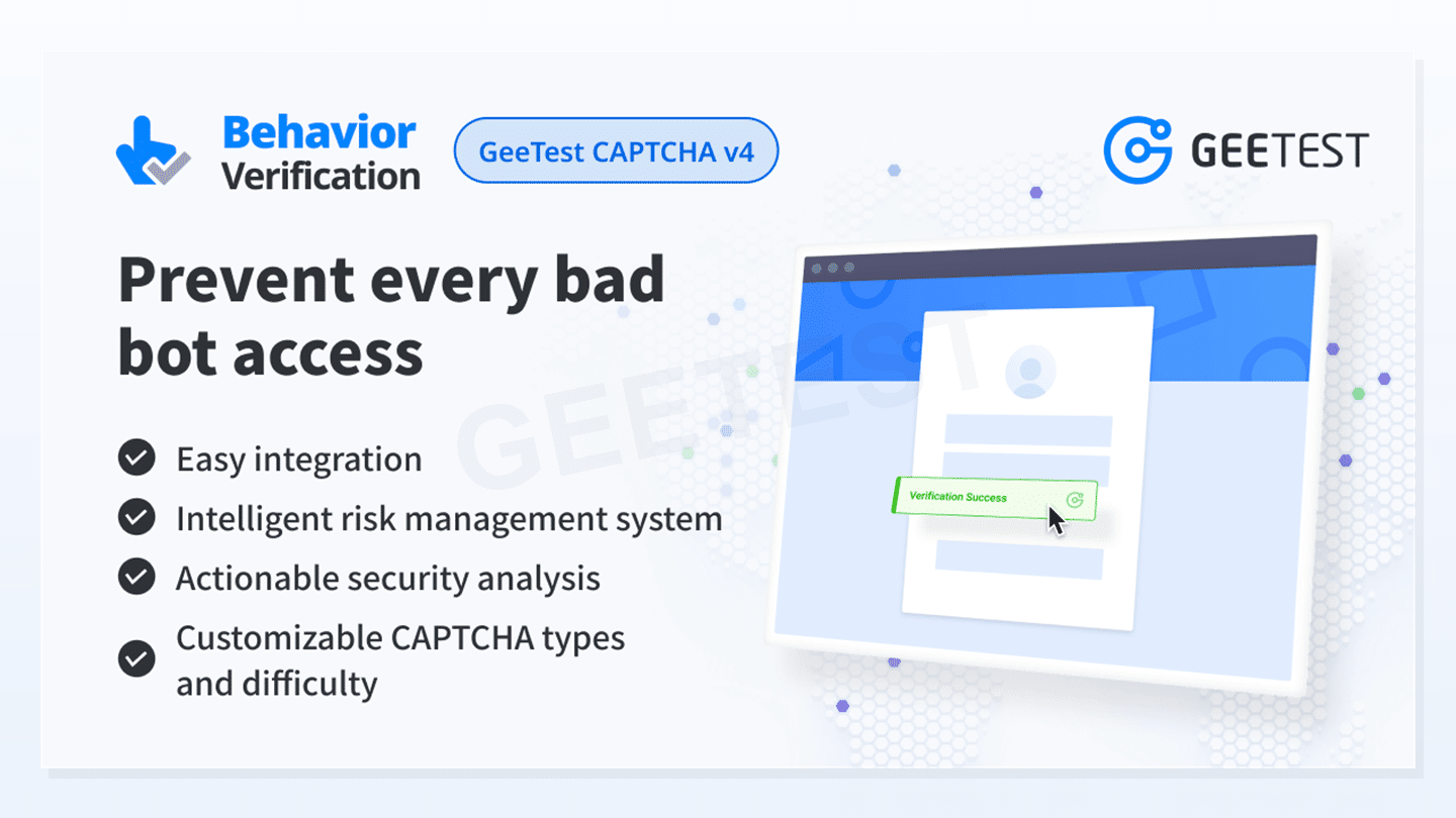 GeeTest Adaptive CAPTCHA enterprise verification benefits